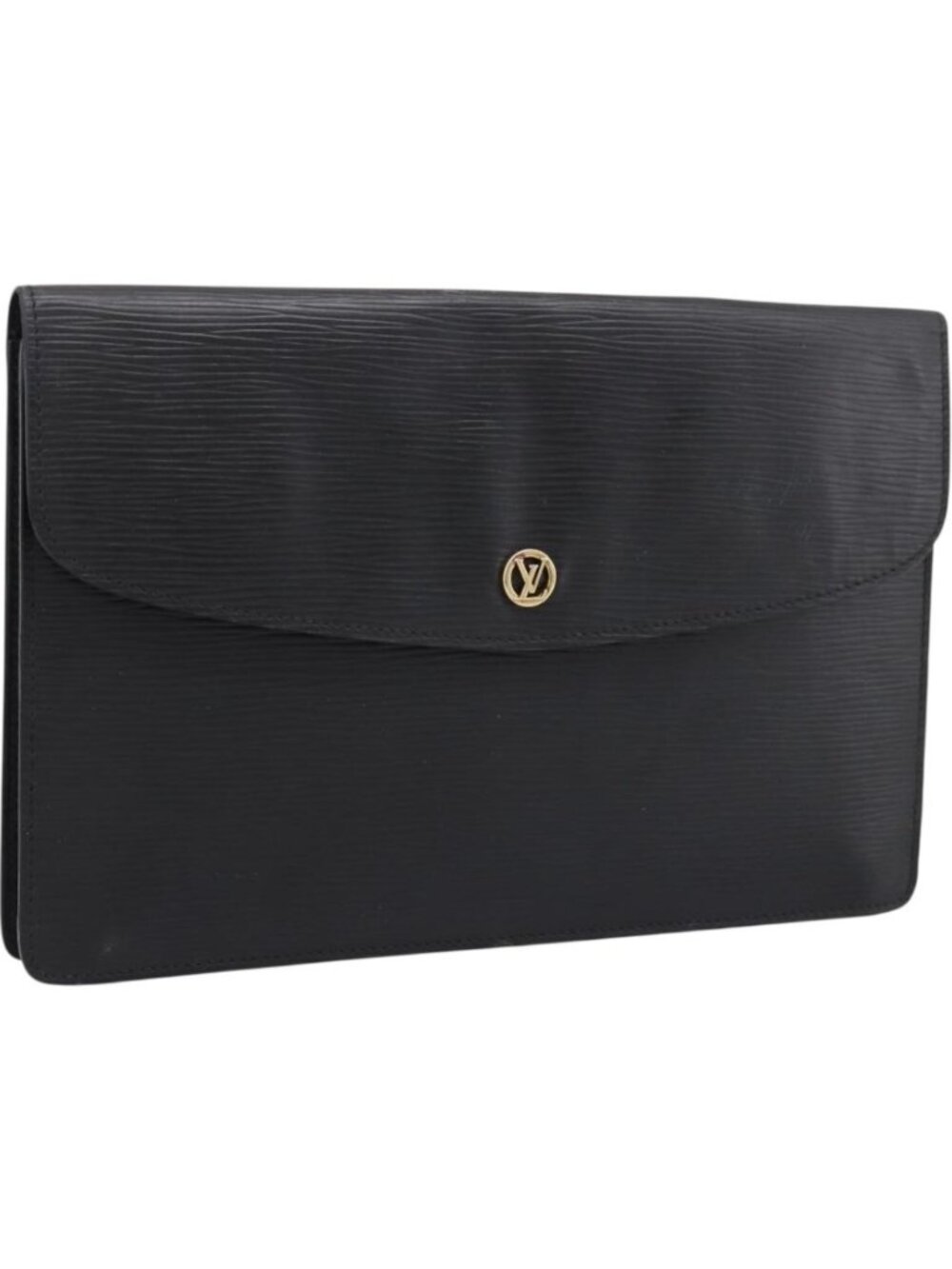 LOUIS VUITTON Epi Montaigne 27 Clutch Bag Black M52652
